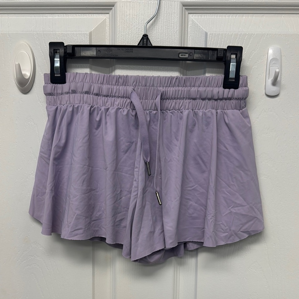 Purple Relaxed Fit Athletic Shorts